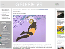 Tablet Screenshot of galerie29.org